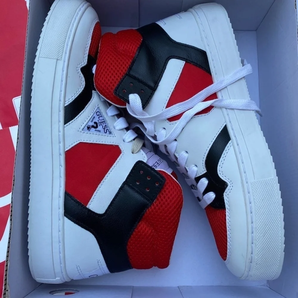 New Guess Bruce High Top Sneakers SZ 9